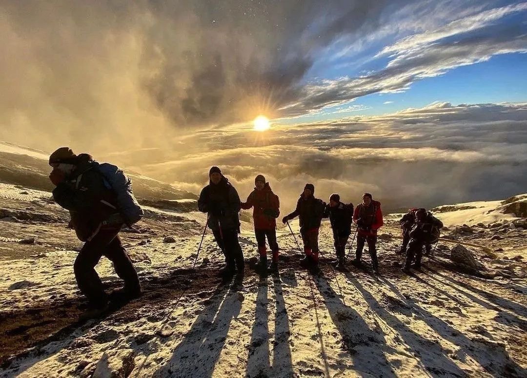 High route landscape on Kilimanjaro